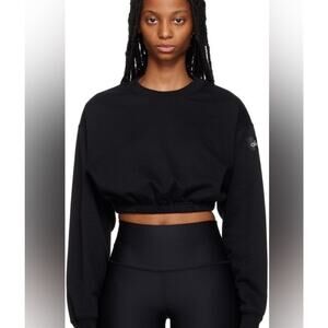 Alo Yoga Devotion Crewneck BLACK Women’s Size Small